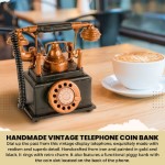 AR021 Handmade Vintage Telephone Coin Bank 